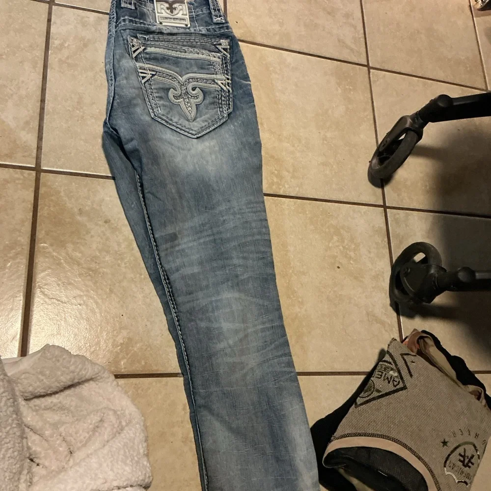 Rock Revival Light Blue Men's Relaxed Jeans - Picture 3 of 5